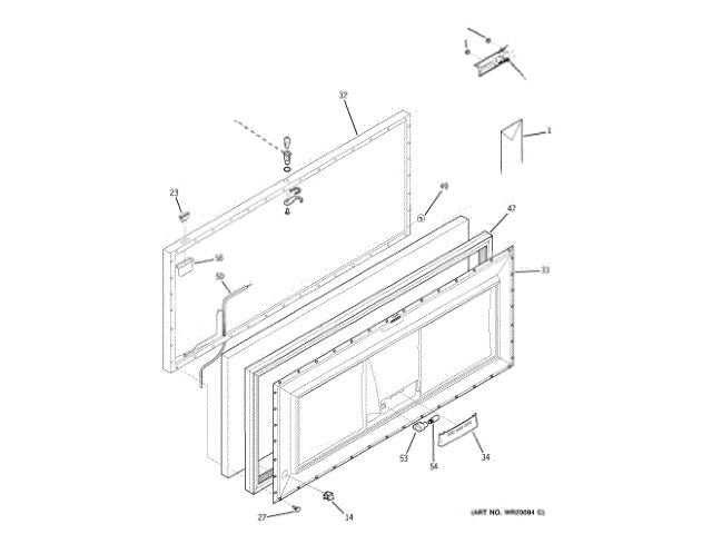 GE Freezer Shield Light WR02X12443