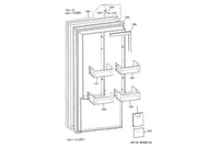 GE Freezer Wrap Ss Asm Rh Sd WR78X12367