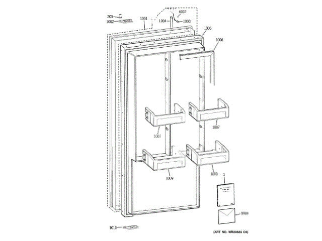 GE Freezer Wrap Ss Asm Rh Sd WR78X12367