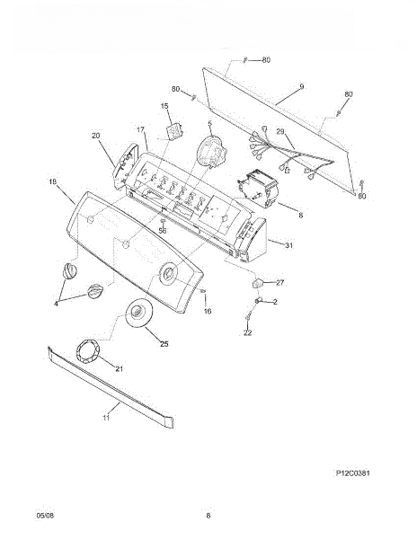 Frigidaire Panel 137004200