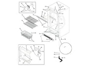 GE Freezer Hinge-Bottom Stepped Pi WR02X12990