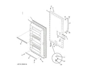 GE Freezer Door Stop Chrome Rh/lh WR02X12995