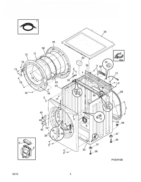 Frigidaire Back Panel Service 134646200