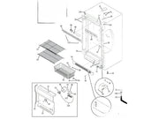 GE Freezer Trim-Cabinet Corner Whit WR02X12691