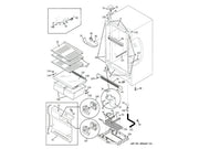 GE Freezer Hinge-Bottom Stepped Pi WR13X10686