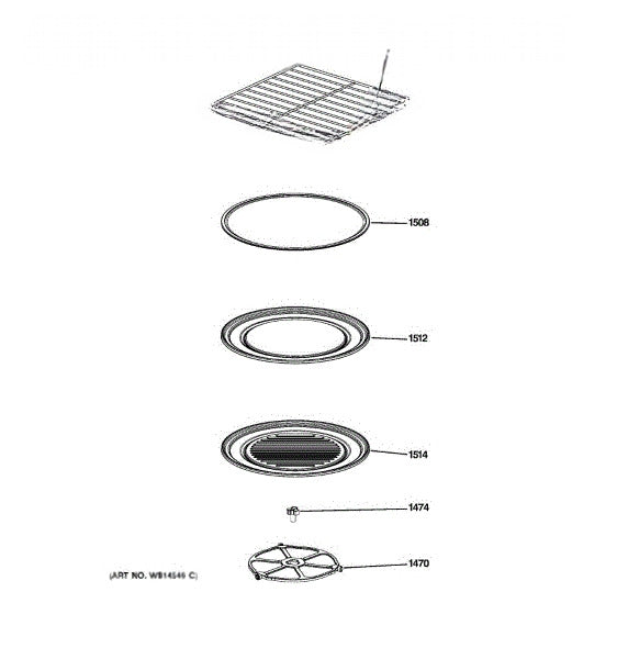 GE Microwave Rack WB49X10202