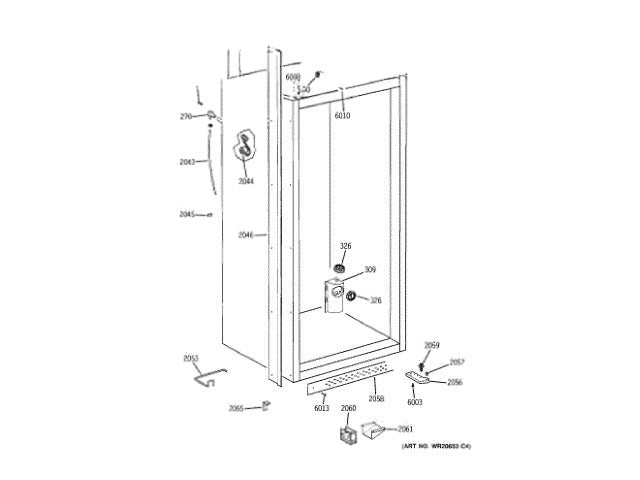 GE Freezer Panel-Fz Keep Out Lt WR02X13007
