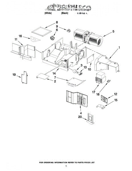 Whirlpool Microwave Cover-Duct W10269469