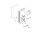 Frigidaire Freezer Outside Door Panel 297263722