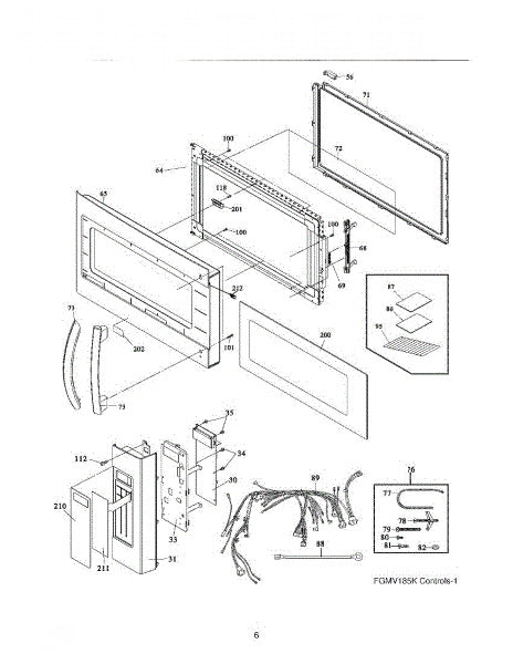 Frigidaire Microwave Handle 5304472054