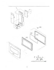 Frigidaire Microwave Door Assembly 5304472254