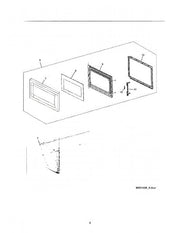 Frigidaire Microwave Door Assembly 5304472468