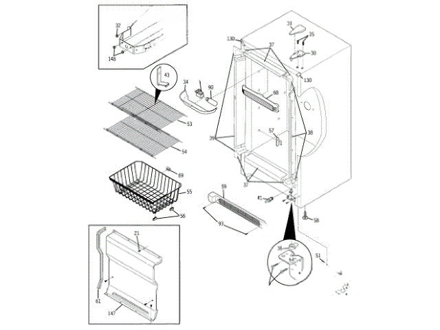 GE Freezer Shield-Light WR02X12994