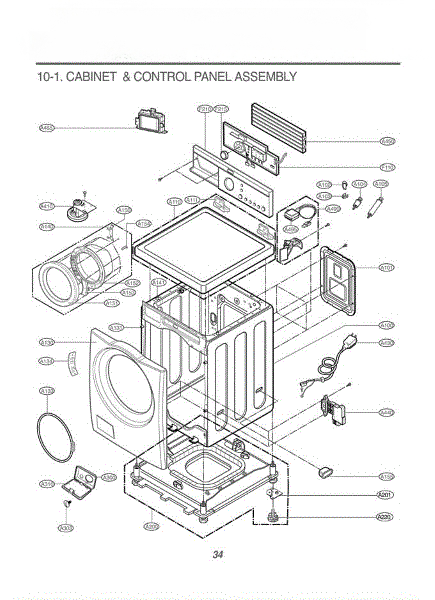 LG Panel Assm.,control 3721ER1160B