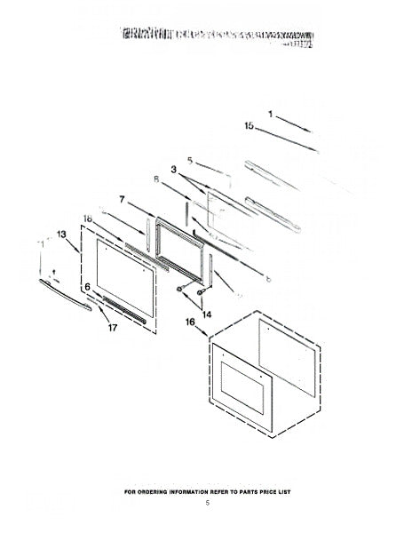 Whirlpool Microwave Door Handle W10186757