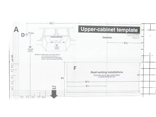 Whirlpool Microwave Upper Cabinet Template W10190018