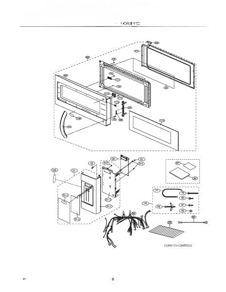 Frigidaire Microwave Door Assembly 5304473821