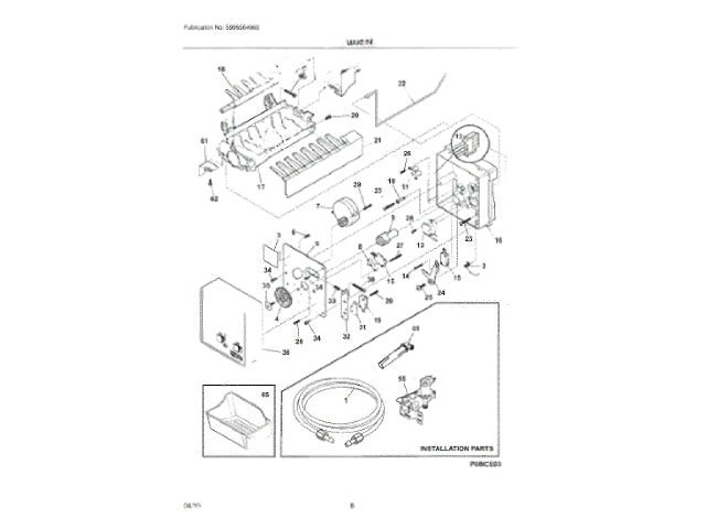 Frigidaire Freezer Tube-Water Inlet 297044902
