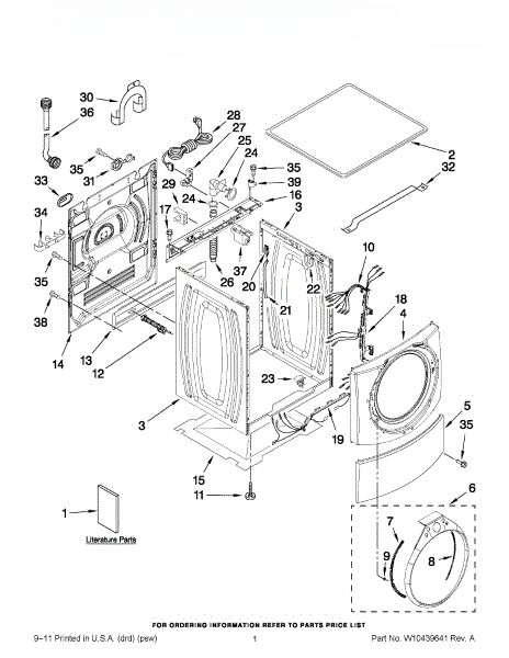 Whirlpool Panel W10289422
