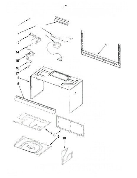 Whirlpool Microwave Wire Harness W10310699
