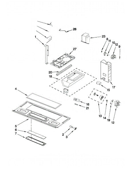 Whirlpool Microwave Brkt-Suppt W10313275
