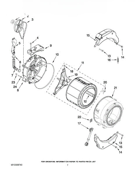 Whirlpool Tub-Outer W10313497