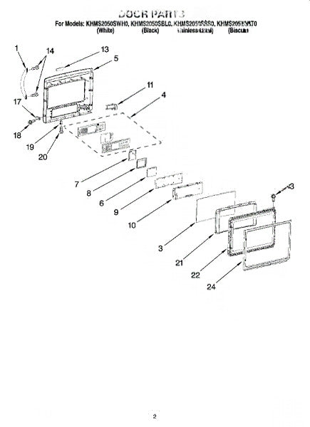 Whirlpool Microwave Name Plate W10243394