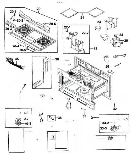 Samsung Microwave Assy Body Latch-Upper R; DE94-02066A