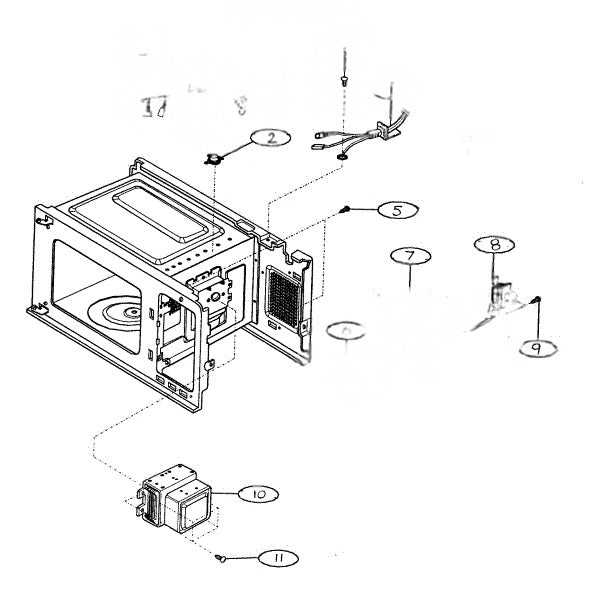 LG Microwave 4.0X28MM Msw 1TTL0403818