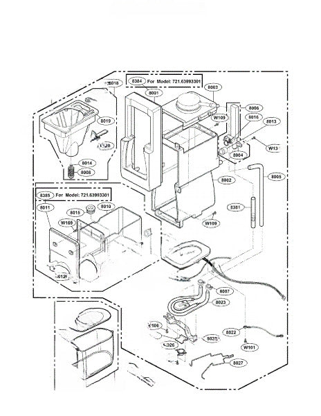 LG Microwave Lower Case 3110W0A012A