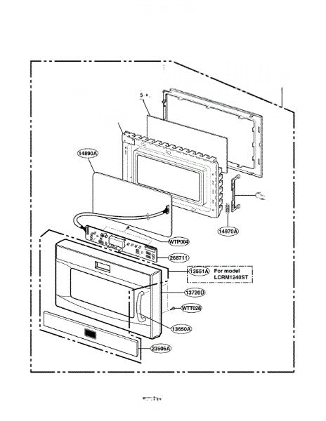 LG Microwave Out Drive Frame 3213W1A031P