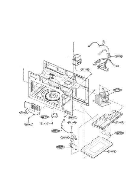 LG Microwave Plate 3300W1A045C