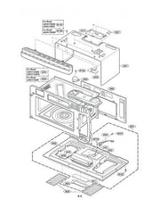 LG Microwave Cushion 3B72244M