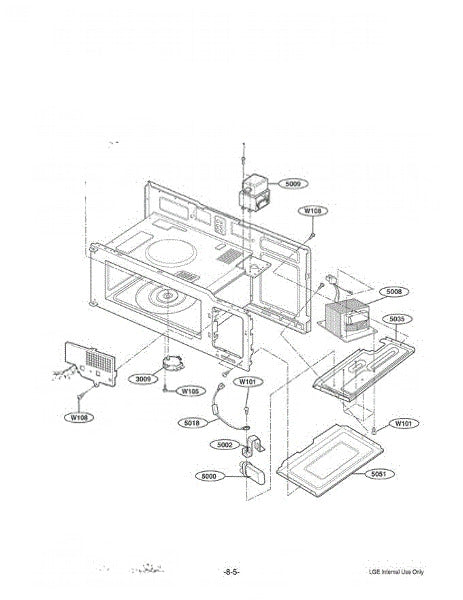 LG Microwave Bracket 4810W1A141A