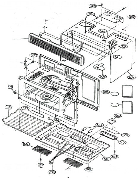 LG Microwave Bracket 4810W4G036A