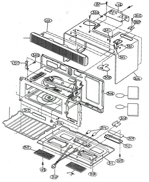 LG Microwave Bracket 4810W4G044A