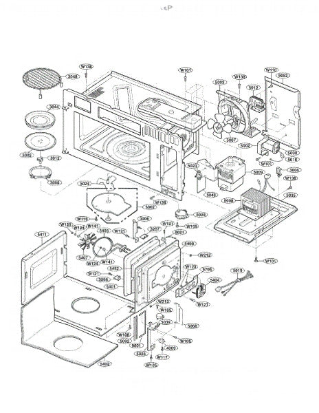 LG Microwave Shelf 5026W1A082B