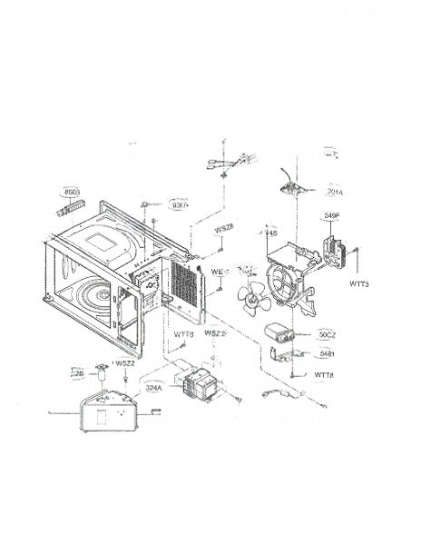 LG Microwave Motor,ac Fan EAU42744404