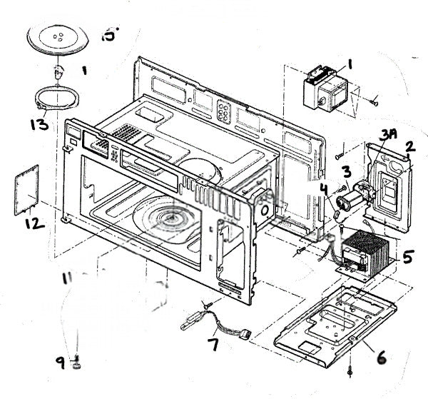 LG Microwave Bracket 4810W3C006A