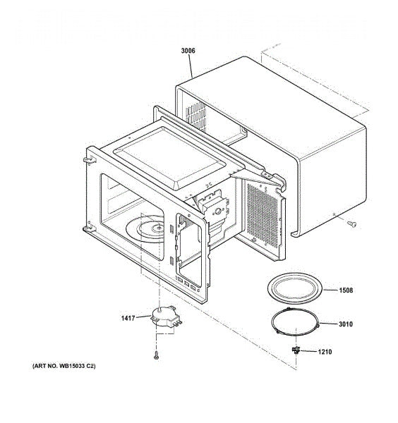GE Microwave Tray Motor WB26X10252