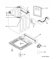 GE Bracket-Top Cabinet Rear WH16X10140