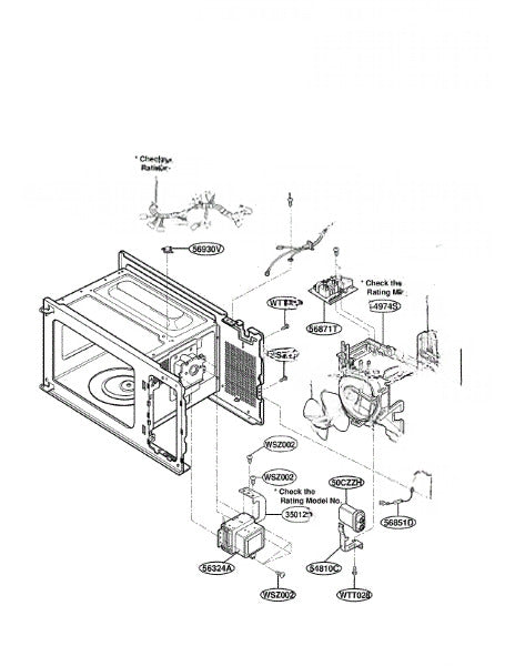LG Microwave Magnetron 2B71732G