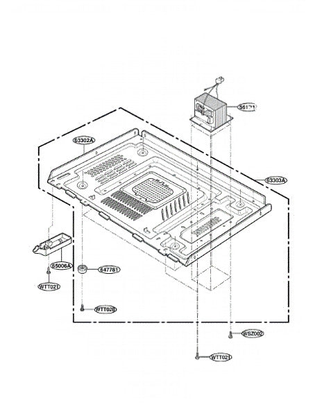 LG Microwave Plate,base 3302W0A057A