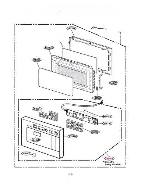 LG Microwave Parts Assembly AGM30739901