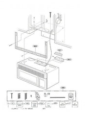 LG Microwave Cooking Guide Label 3850W1D069L