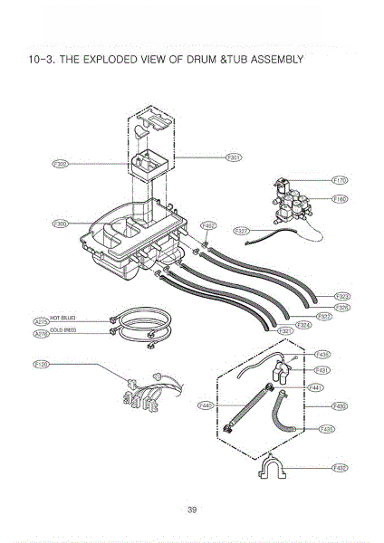 LG Inlet Hose 5214FR4125Y