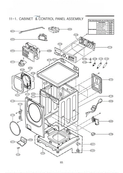 LG Cabinet Assembly ABJ30921721