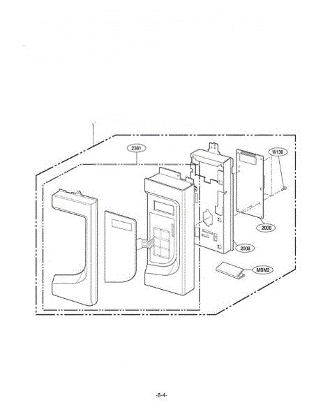 LG Microwave Bracket,control Panel 4810W1A300A