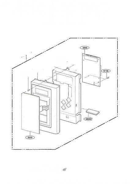 LG Microwave Control Panel 3572W1A141A