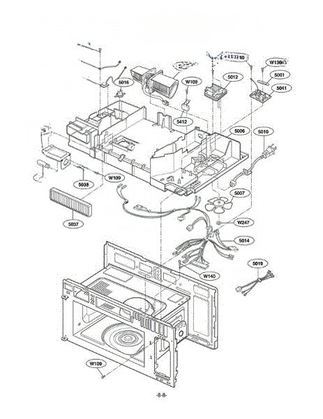 LG Microwave Harness, Single EAD39307501
